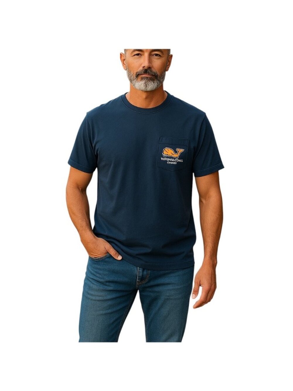 Vineyard Vines Mens Navy Blue Savannah Tee Shirt Coastal